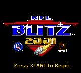 NFL Blitz 2001 Title Screen